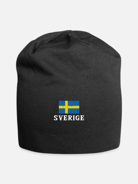Sweden - Jersey Beanie - black