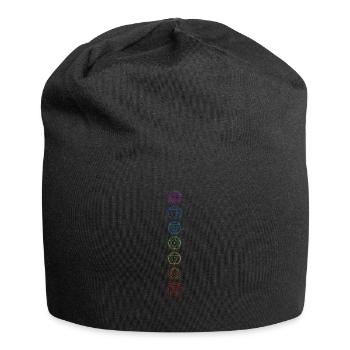 Chakra symbols - Jersey Beanie - black - Front