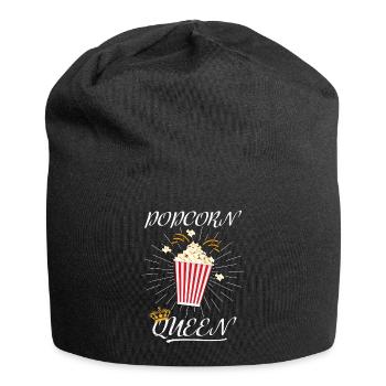 Popcorn costume popcorn queen cinema tv carnival - Jersey Beanie - black - Front