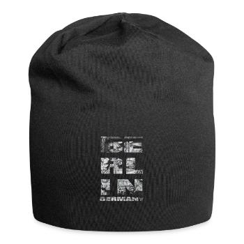 BERLIN Graffiti - Jersey-Beanie - Schwarz - Vorne