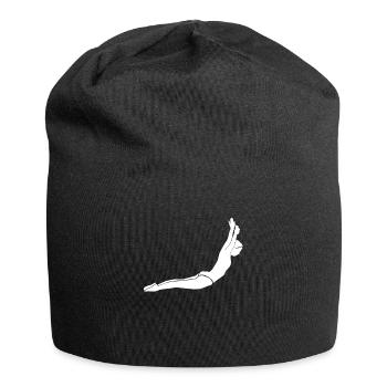 Trampoline gymnastics stretch somersault - Jersey Beanie - black - Front
