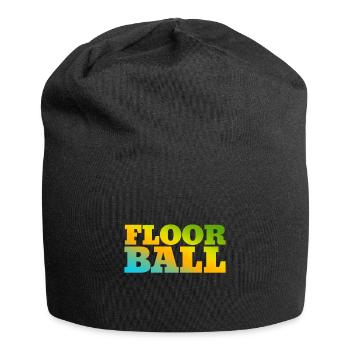 Unihockey Hobby in leuchtenden Farben - Jersey-Beanie - Schwarz - Vorne