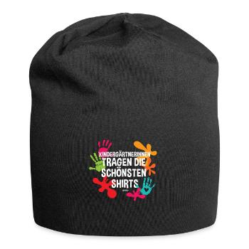 Kindergärtnerin Kindergarten Pädagogen - Jersey-Beanie - Schwarz - Vorne