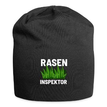 Raseninspektor Rasenmähen - Jersey-Beanie - Schwarz - Vorne