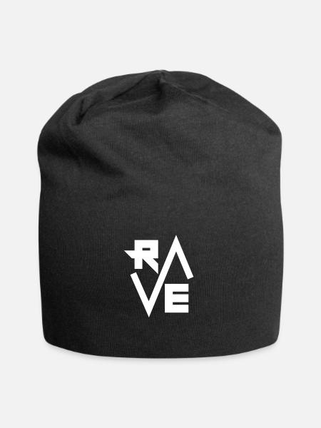 Rave - Jersey-Beanie - Schwarz