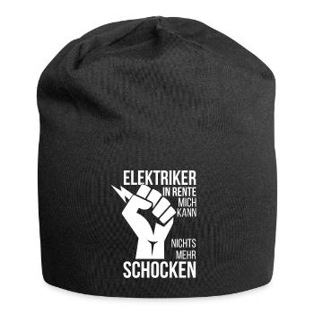 Elektriker In Rente - Jersey-Beanie - Schwarz - Vorne