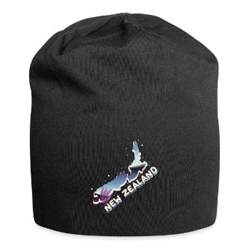 Neuseeland - Jersey-Beanie - Schwarz - Vorne