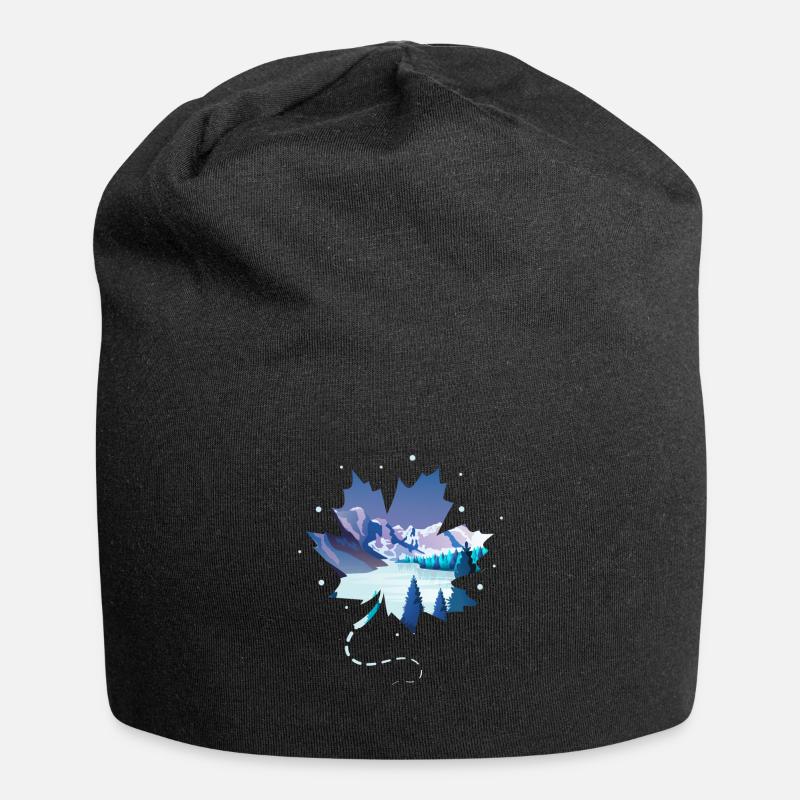 Kanada - Jersey-Beanie - Schwarz