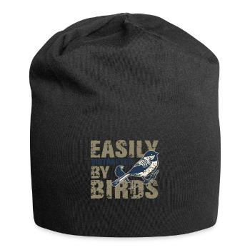 Bird Watching, Bird Watching Gift - Jersey Beanie - black - Front