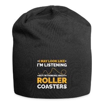 Achterbahn Enthusiast - Jersey-Beanie - Schwarz - Vorne