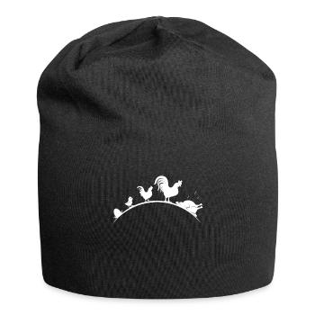 Chicken evolution - Jersey Beanie - black - Front
