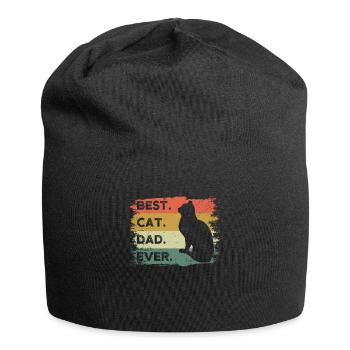 Best Cat Dad Ever - Jersey Beanie - black - Front