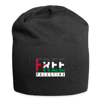 Liberté de Palestine - Bonnet en jersey - noir - Devant