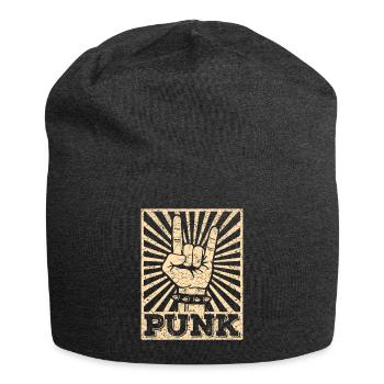 Punk Musik Anarchie Punkrock Band Konzert Geschenk - Jersey-Beanie - Anthrazit - Vorne