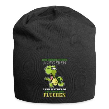 Lahme Schildkröte Fitness Lustig - Jersey-Beanie - Schwarz - Vorne