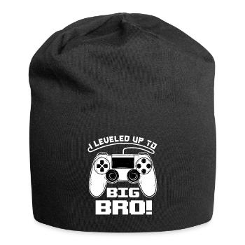 I Leveled Up To Big Bro - Jersey Beanie - black - Front