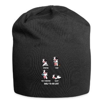 Cow to do list - Jersey Beanie - black - Front