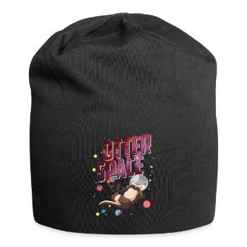 Otter Space Astronaut Otter Funny Animal Lovers - Bonnet en jersey - noir - Devant