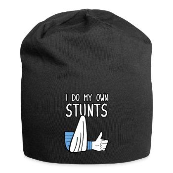 Je fais mes propres cascades - Bonnet en jersey - noir - Devant