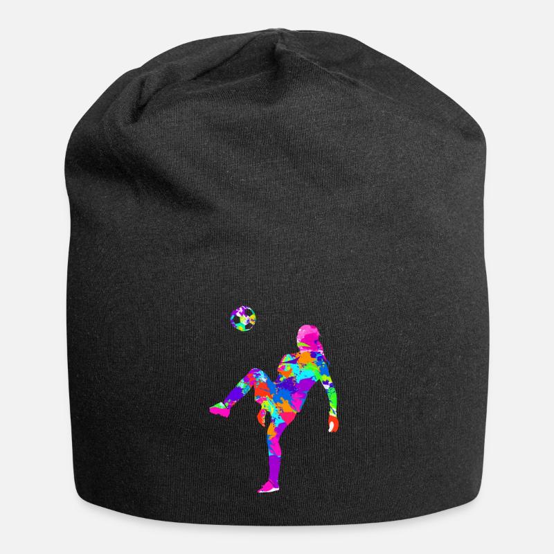 women's soccer - Jersey Beanie - black