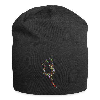 Baton Twirling Silhouette - Jersey Beanie - charcoal grey - Front