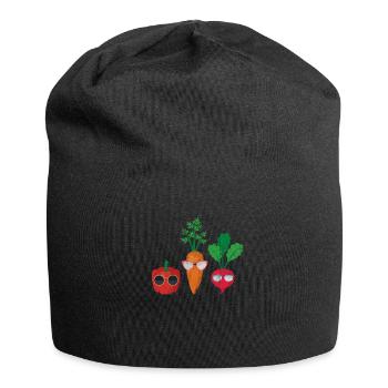 Vegan - Bonnet en jersey - noir - Devant
