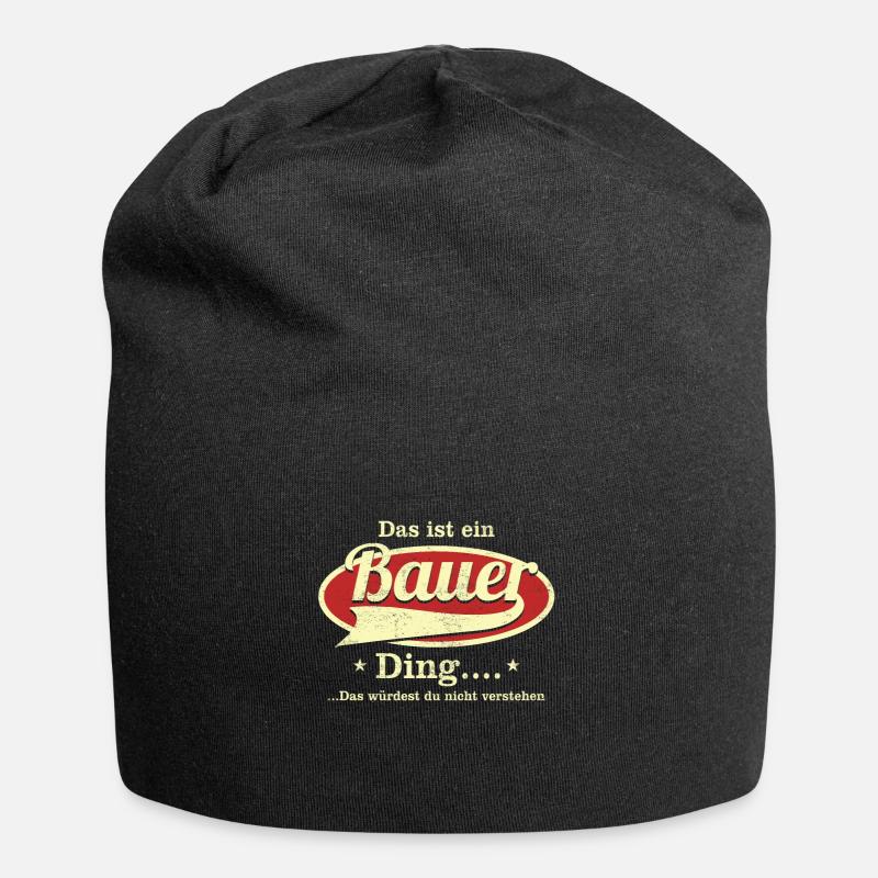 Das ist ein Bauer Ding - Jersey-Beanie - Schwarz