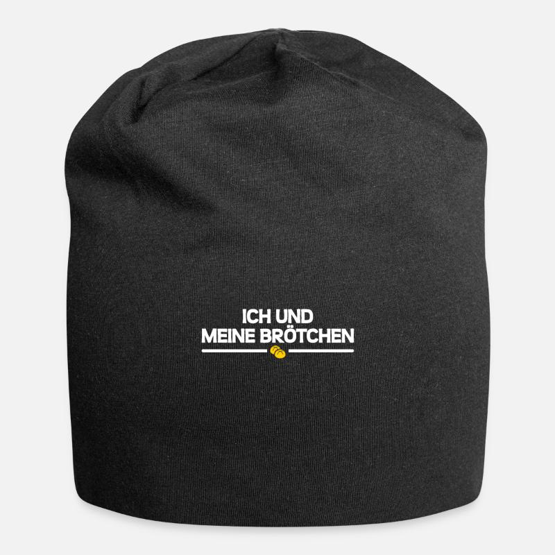 Ich und meine Brötchen - Jersey-Beanie - Schwarz