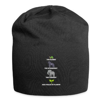 Vegan - Bonnet en jersey - noir - Devant