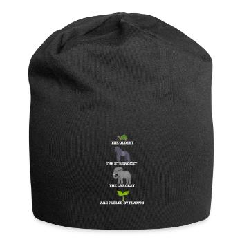 Végétalien Végétalien Végétalien Végétarien Végétarien - Bonnet en jersey - noir - Devant