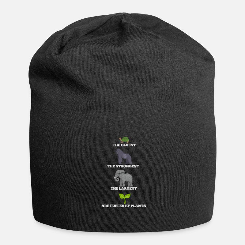 Végétalien Végétalien Végétalien Végétarien Végétarien - Bonnet en jersey - noir