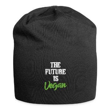 Cadeau de vaganisme vegan vegan vegan - Bonnet en jersey - noir - Devant