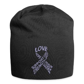 Cancer Chemo Gift - Jersey Beanie - black - Front