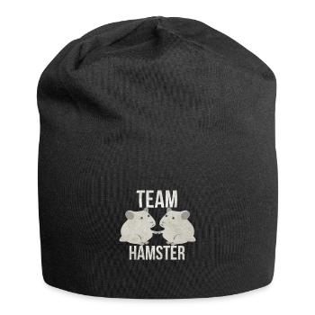 Hamster - Jersey-Beanie - Schwarz - Vorne