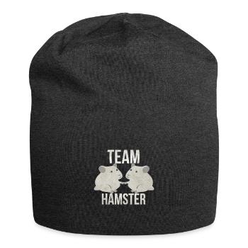 Hamster - Jersey-Beanie - Anthrazit - Vorne