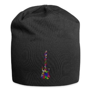 Gitarre Musiker - Jersey-Beanie - Schwarz - Vorne