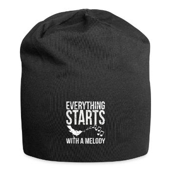 Vogel sänger - Jersey-Beanie - Schwarz - Vorne