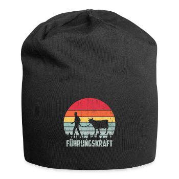 FÜHRUNGSKRAFT KUH - Jersey-Beanie - Schwarz - Vorne