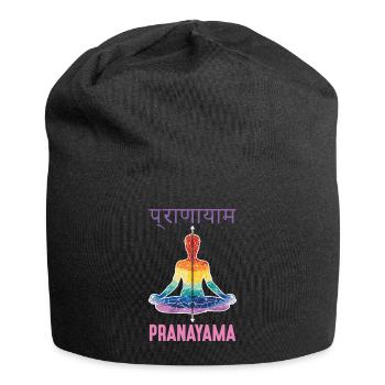 Pranayama Buddhismus Zen Yoga Meditation - Jersey-Beanie - Schwarz - Vorne