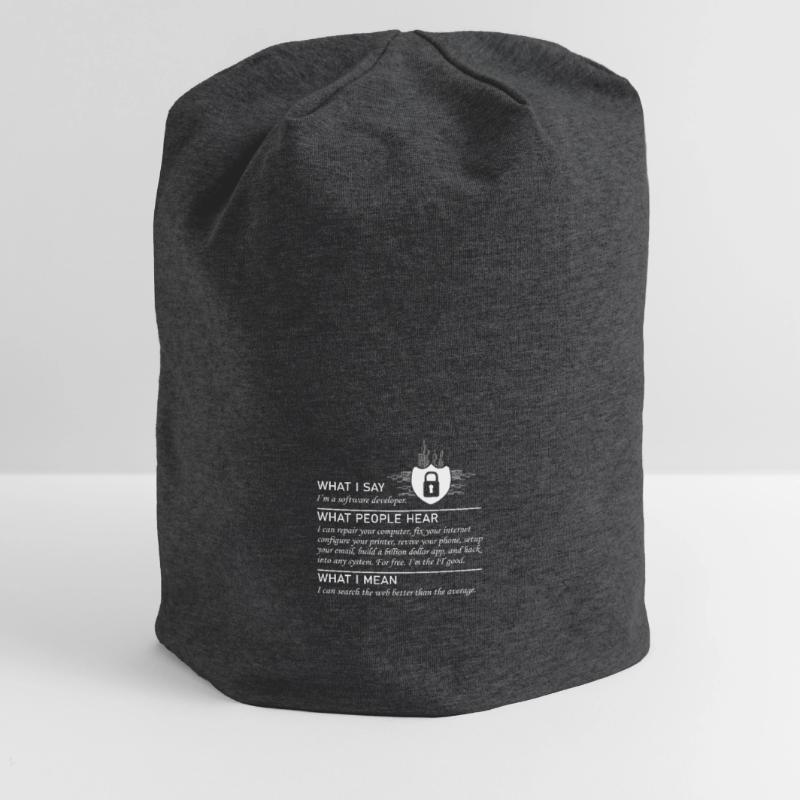 Software developer Funny programmer Jersey Beanie