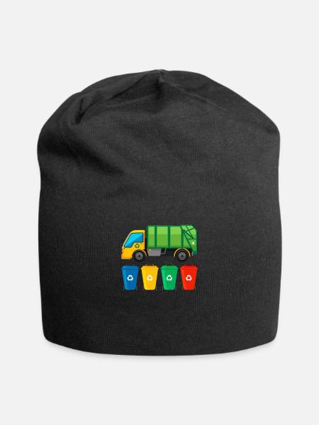 Garbage Truck - Jersey Beanie - black