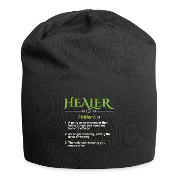 Guérisseur définition gamer - Bonnet en jersey - noir - Devant