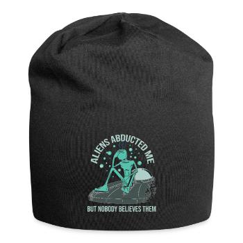 Alien spaceship Alien Ufo saucer - Jersey Beanie - black - Front