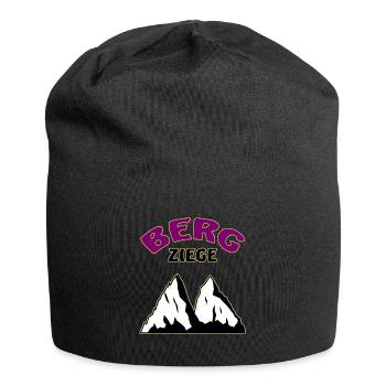 Berge Berg Ziege - Jersey-Beanie - Schwarz - Vorne