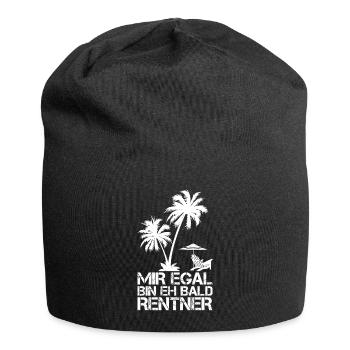 MIR EGAL BIN EH BALD RENTNER - Jersey-Beanie - Schwarz - Vorne