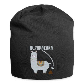 LAMA ALPAKA - Jersey-Beanie - Schwarz - Vorne