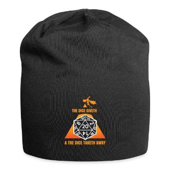 The Dice Giveth The Dice Taketh Away Rollenspiel - Jersey-Beanie - Schwarz - Vorne