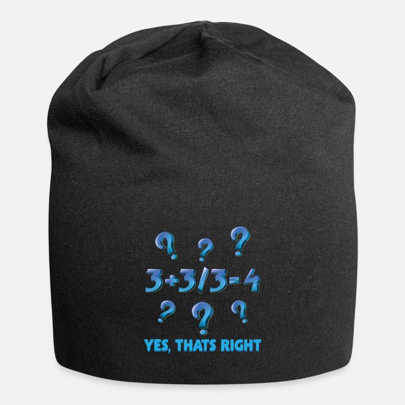 Mathematik Berechnung Studenten Mathematiker - Jersey-Beanie - Schwarz