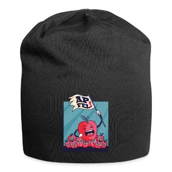 Apple revolution uprising of apples fruit gift - Jersey Beanie - black - Front