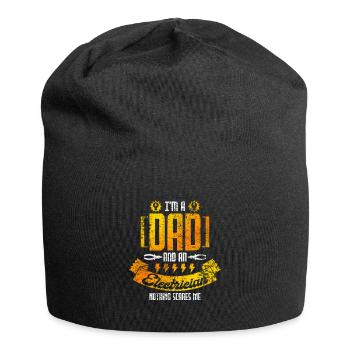 Electrician father - Jersey Beanie - black - Front
